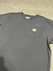 Carhartt Men’s Shirt LARGE Loose Fit Grey Short Sleeve K87 Pocket