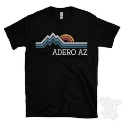 ADERO AZ T-SHIRT RETRO LOGO PARODY new mexico san miguel usa