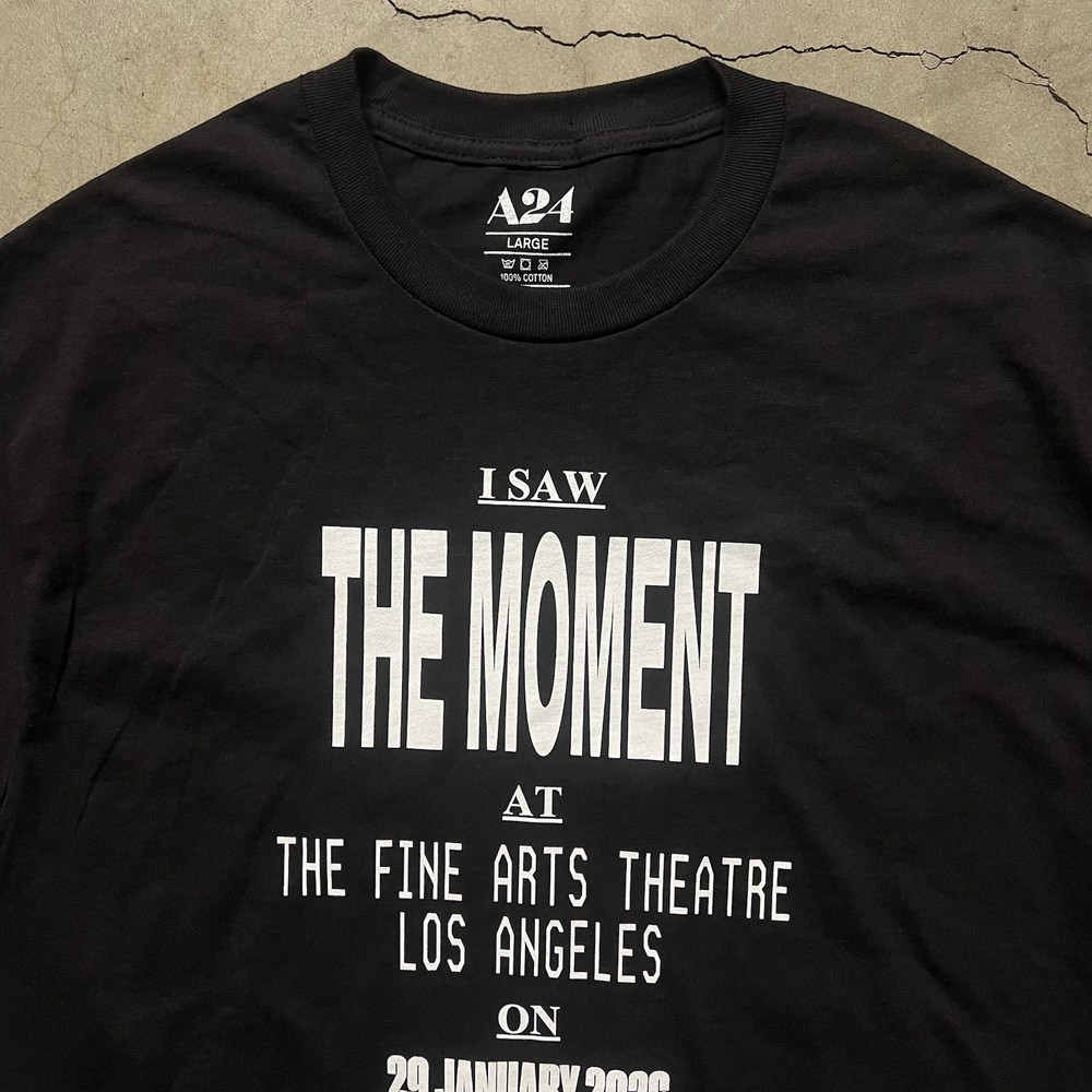 2026 A24 x Charli XCX “I saw the Moment” Movie Documentary Promo Merch T-Shirt L