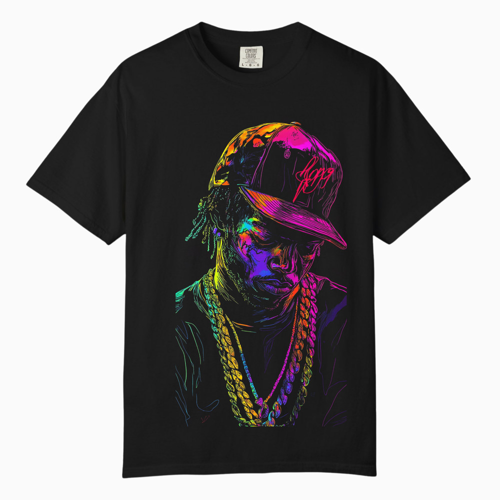 Men Hip Hop Graphic Art Print Tee, Comfort Colors T Shirt, Unisex Streetwear Tee