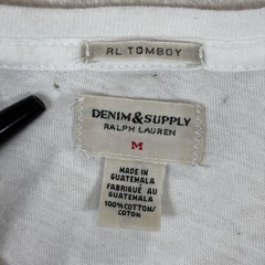 Denim & Supply Ralph Lauren Women Sz M America Graphic T-Shirt White *READ*