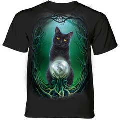 Cat Rise of Witches Magic Fantasy Kittens Cute Cotton Cats Mountain T-Shirt M-3X