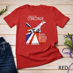 Concorde Retro Vintage British aircraft travel pilot t-shirt Unisex T-shirt