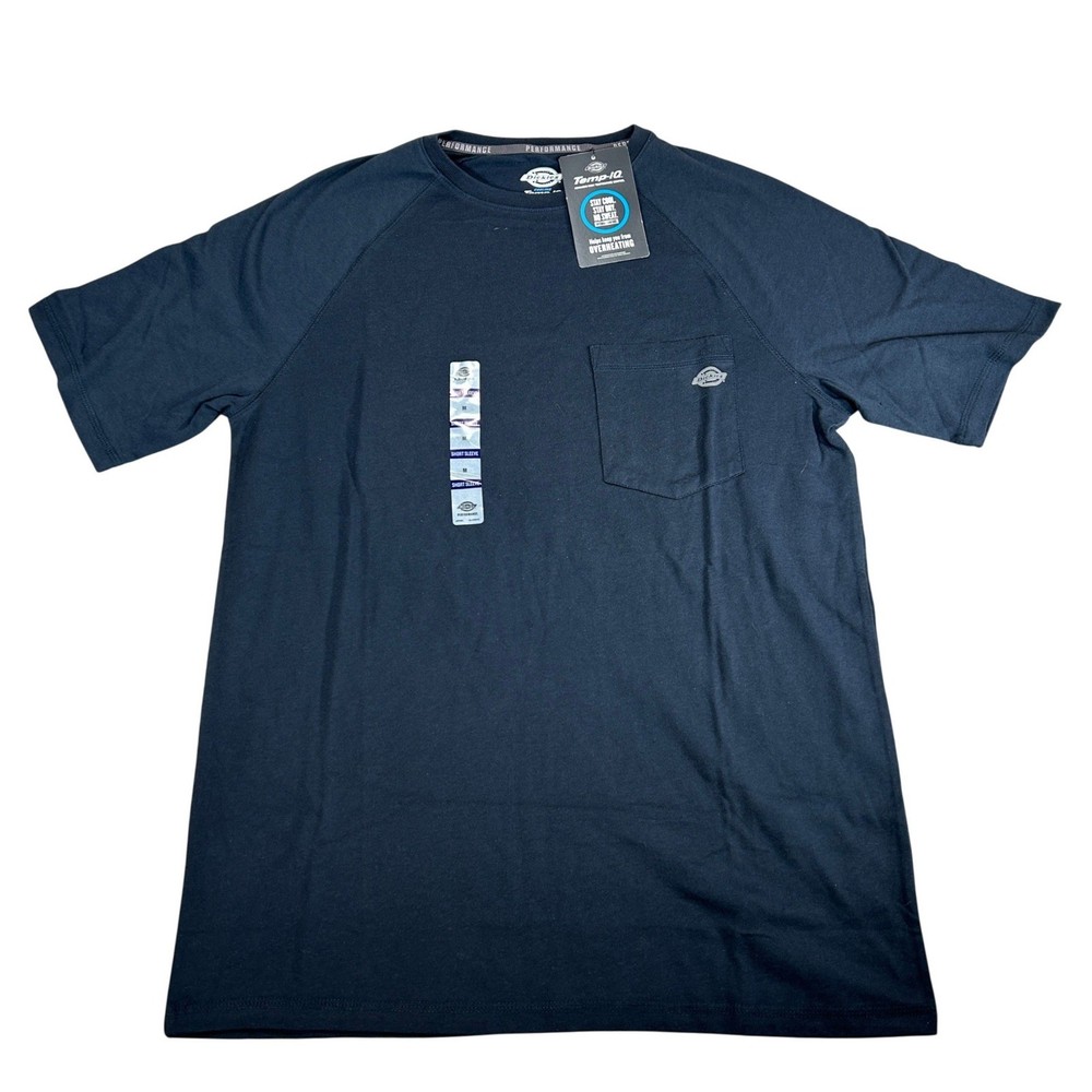 Dickies Temp-IQ Performance Cooling T-Shirt Mens Medium Navy Blue
