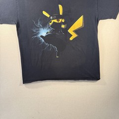 Pikachu Naruto T-Shirt Vintage Men’s Size L Fruit Of The Loom Y2K 2000s