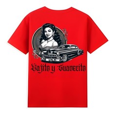 Mexican Street Culture Lowrider Latina Bajito y Suavecito T-Shirt