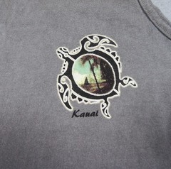 Crazy Shirt Mens Small Gray Tank Top Hawaiian Turtle Graphic Tee Adult Casual