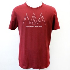 Way by Water/Proper Goods Men’s Burgundy T-Shirt XL