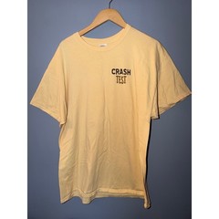 Gildan Ultra Cotton Crash Test Aviation Biplane Graphic T-Shirt Yellow XL