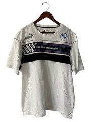 Puma BMW Motorsport White Logo Shirt Men’s XXL NEW with TAGS