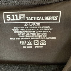 5.11 Tactical Holster Shirt Men 2XL Black Concealed Carry Undershirt Stretch