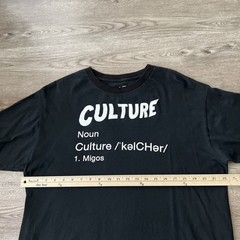 Migos Culture Definition T Shirt Mens XL Black Official Merch Rap Hip Hop Album