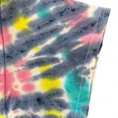 Gildan Multicolor Tie Dye T-Shirt Size Large L Neon Burst Pattern