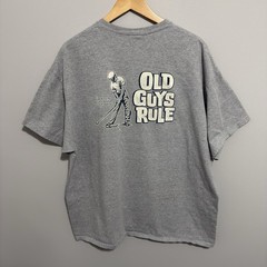 Vintage Old Guys Rule T Shirt Golf Collection Graphic Shirt Size 2XL Grey