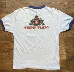 Vintage 1988 Mike Tyson vs. Michael Spinks Trump Plaza Hanes Ringer Shirt Large
