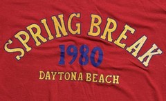 Vintage 1980 Daytona Beach Spring Break T Shirt Mens Medium USA Single Stitch
