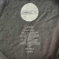 O’Neill Men’s Black Floral Geometric Diamond Grid Surf Graphic T-Shirt Size L