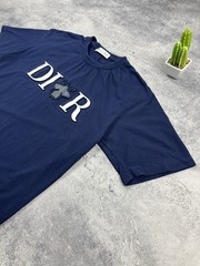 Christian Dior Homme Bee Applique Navy T-Shirt