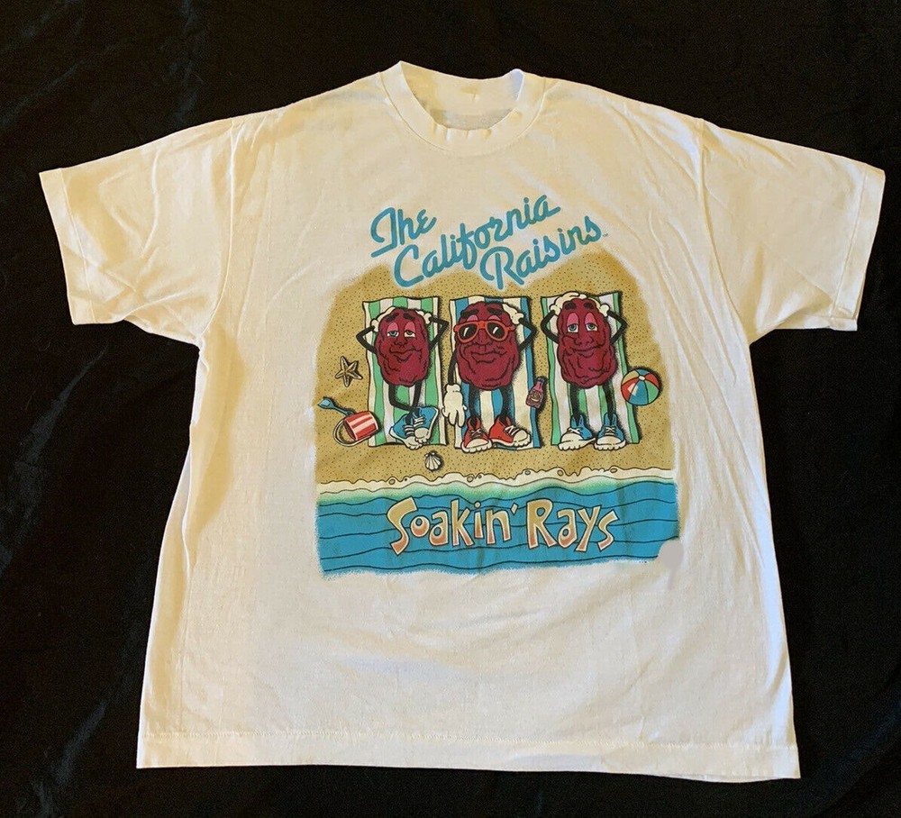 New The California Raisins Soakin Rays Cotton White Men S-234XL T-Shirt