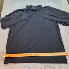 L.L. Bean Turtle Neck Men XL Traditional Fit Long Sleeve Solid Black 100% Cotton