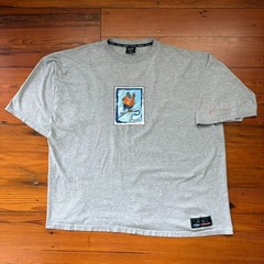 Vintage Fubu Platinum Fat Albert T-Shirt Men’s Size 3XL Gray Worn Y2K
