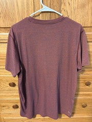 Adidas Ultimate 2.0 Climalite V‑Neck T-Shirt Mens XL Maroon Heather Short Sleeve