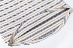 Beautiful Giant Men’s Fashion Striped Pocket T-shirt Crewneck Regular CREAM/BLUE