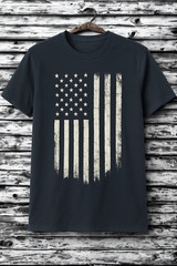 USA Distressed American Flag Vintage 4th of July US Flag Patriotic T Shirt S-XL