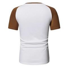 Mens Short Sleeve T Shirt Raglan FOLT Contrast Baseball 100% Cotton New Tee Tops