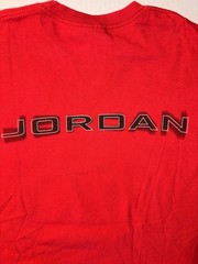 Vtg Nike Air Jordan Jumpman 2000’s Y2K Double Sided Red T-shirt Sz Medium