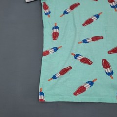 Knocker Bocker Shirt Mens Medium M Short Sleeve Vintage Popsicle Print Blue *