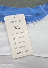 Songling New Trend Mens Pullover Shirt XL White Blue NWT