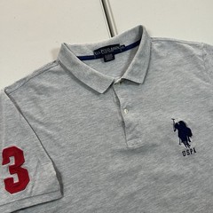 US Polo Assn USPA Big Pony Polo Shirt Men’s Size 2XL Gray Preppy Streetwear