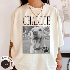 Custom Pet Photo Personalized Pet Lover Comfort Tee Gift Shirt