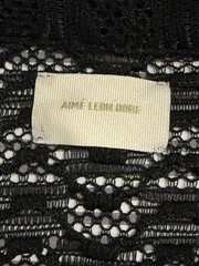 BRAND NEW RARE Aime Leon Dore Jet Black Rico Short Sleeve Shirt SZ L Large ALD