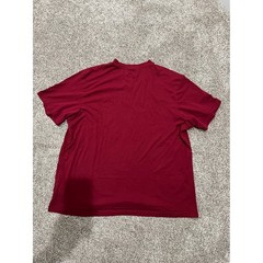 Adidas Originals Mens Blade Collar V-Neck T-Shirt Maroon Trefoil Logo 2XL