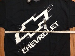New GM Chevrolet Chevy 3XL 54/56 Logo Mud Slinger Slant Black Graphic TShirt (D5