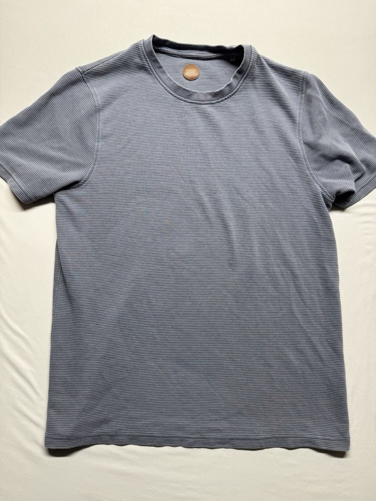 Common People Men’s Short Sleeve T-Shirt M Gray Knit Crew Neck Logo