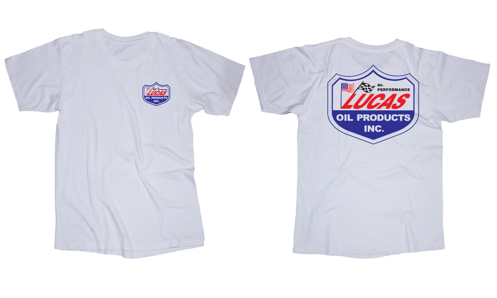 Lucas oil logo White or Black t-shirt Racing