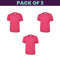 Pack 5 & 3 Uneek Classic T-Shirt Plain Casual Wear stag do hen Unisex UC301