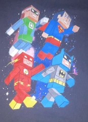 Official Justice league Men’s L Black Justice League DC Tee Batman Superman