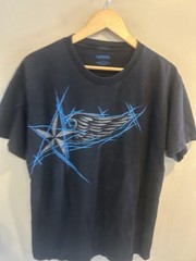Carbon Y2K Mens Graphic Tee Black Large Shirt Clothing