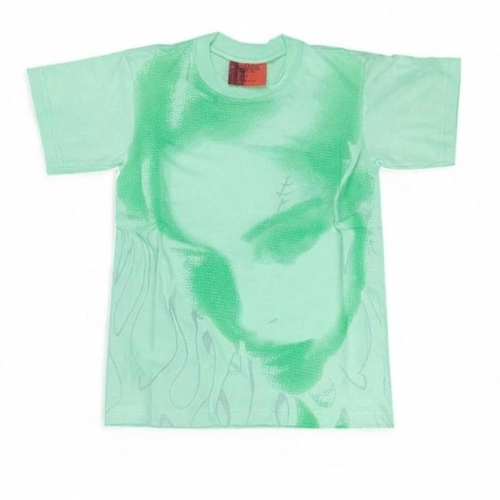 Ultra Rare Billie Eilish Photo Booth Fire SAMPLE Shirt Green Blohsh Small