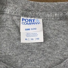 Port & Company Core Blend Men’s Size XL Heather Gray Long Sleeve Crew Neck Tee