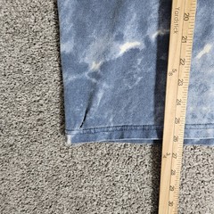 Vtg No Boundaries Shirt Mens Large Blue T-Shirt Tie Dye Distressed Made In USA