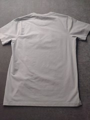 Lacoste Men’s Large Gray Logo Front Stretch Short Sleeve Pullover Stretch Tee