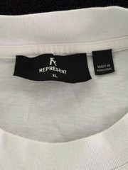 REPRESENT COMPETiTiON DEPARTMENT T-SHiRT -SiZE XL- iN FLAT WHITE