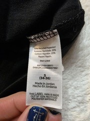 NWT Athletic Works Black Moisture Wicking Crewneck Pocket T-Shirt Size Small
