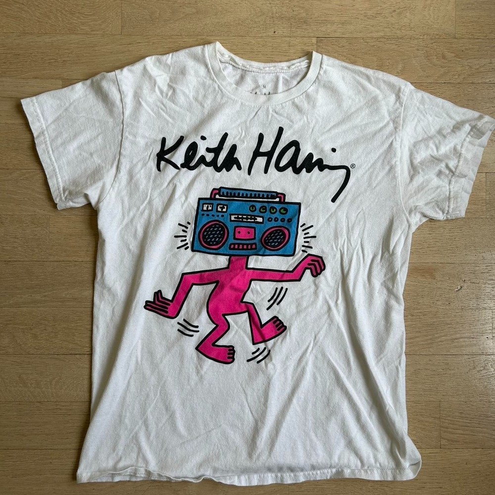 Collection Keith Haring white cotton shirt Unisex S-5XL Reprint AC457