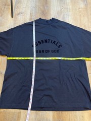 FOG Fear of God EssentialsLogo Mock Neck Black Collection Crew Tee Shirt Medium
